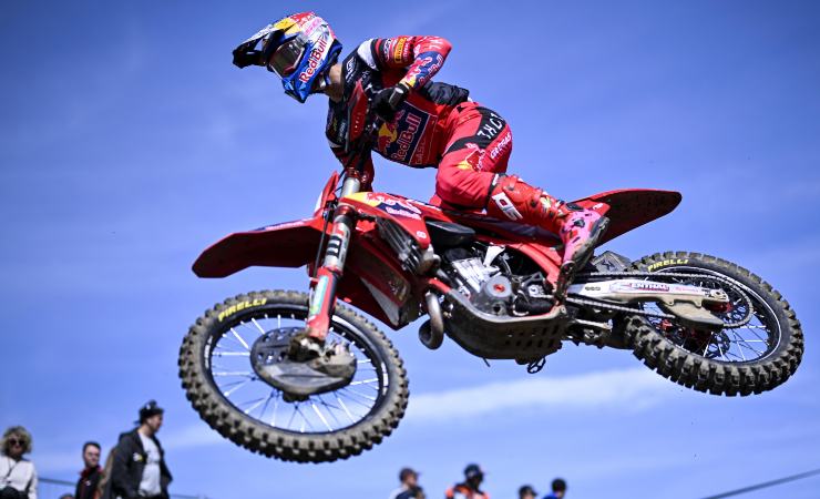 Jorge Prado durante una gara di motocross